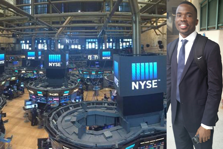 emory student and the New York Stock Exchange