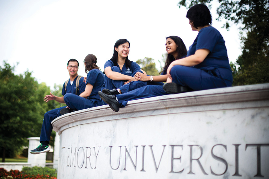 nursing students near emory gate