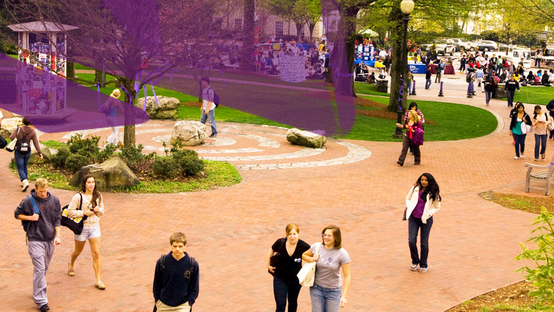 students walking on ATL campus