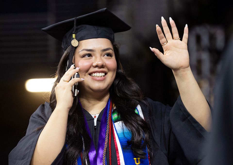 students graduating