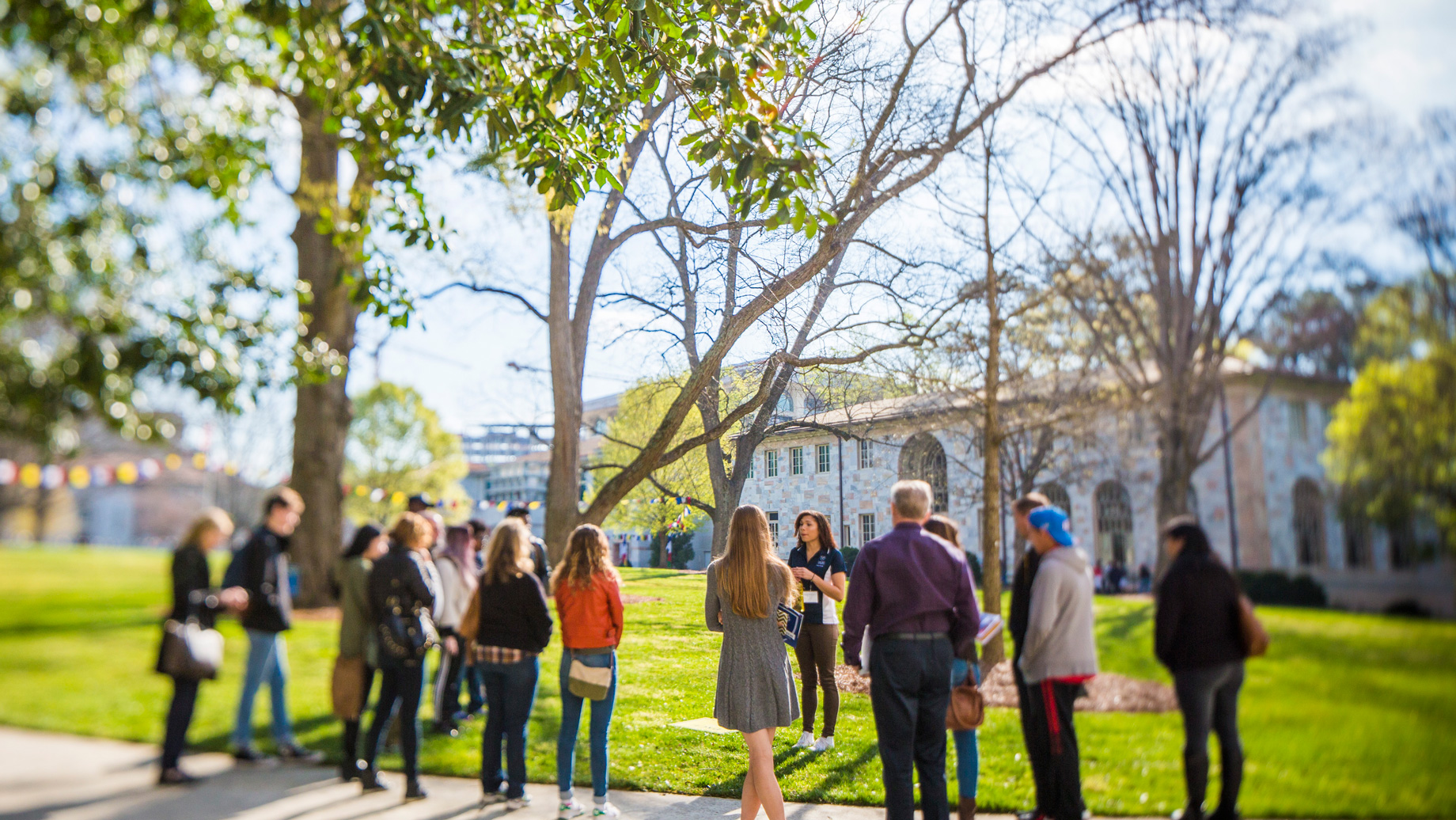 Tour group on ATL campus