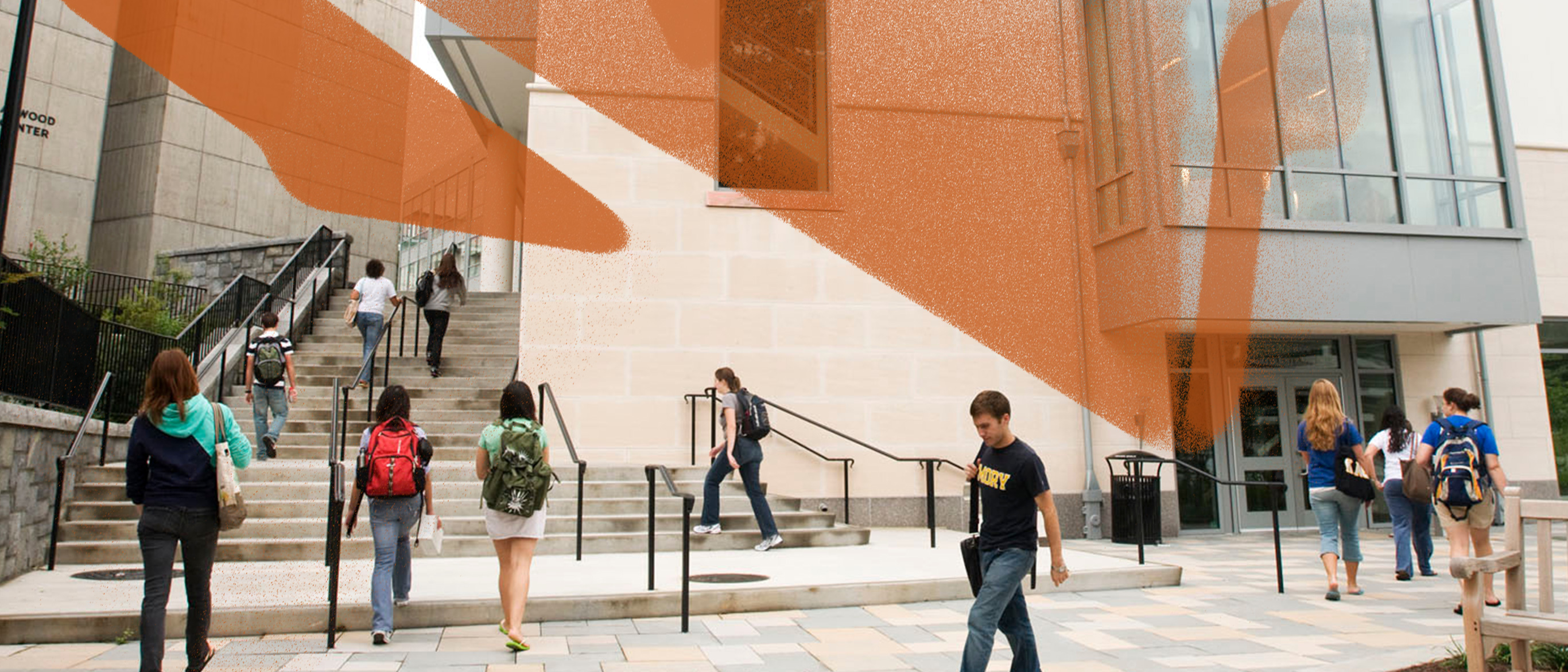 students walking on ATL campus