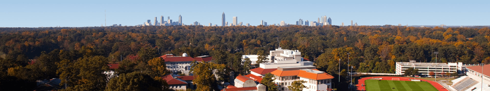 Birds-eye view of the Atlanta Campus
