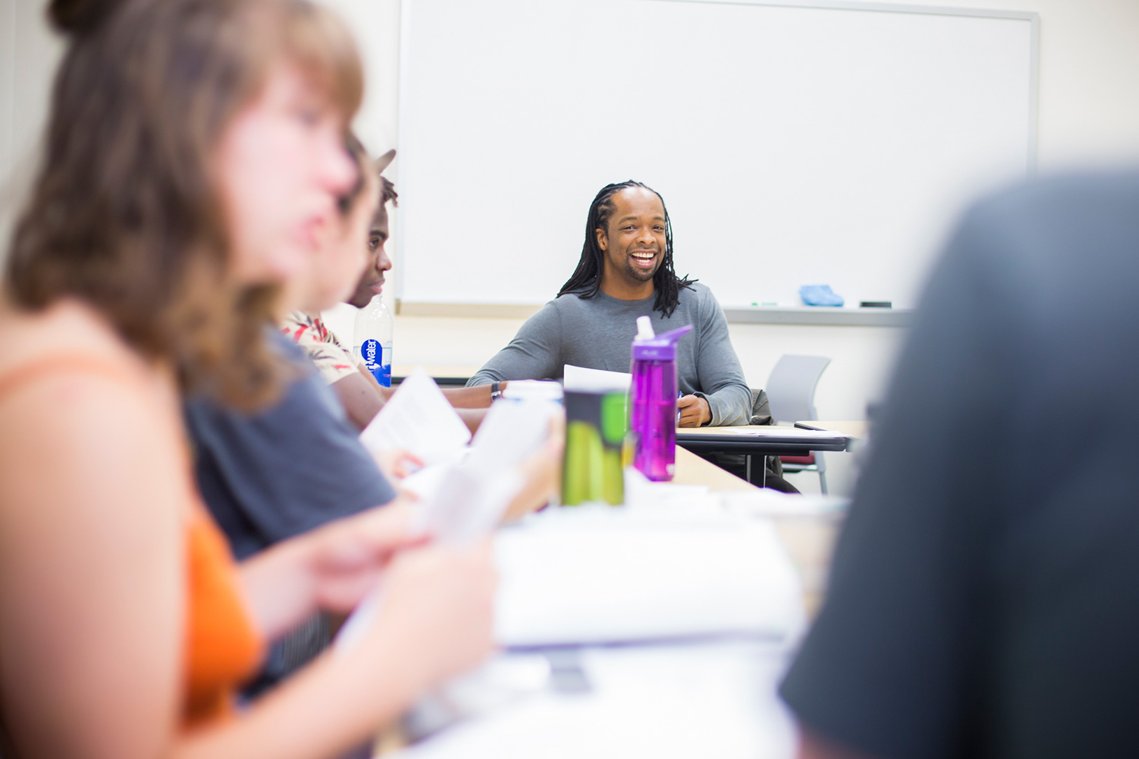 teacher and students in classroom