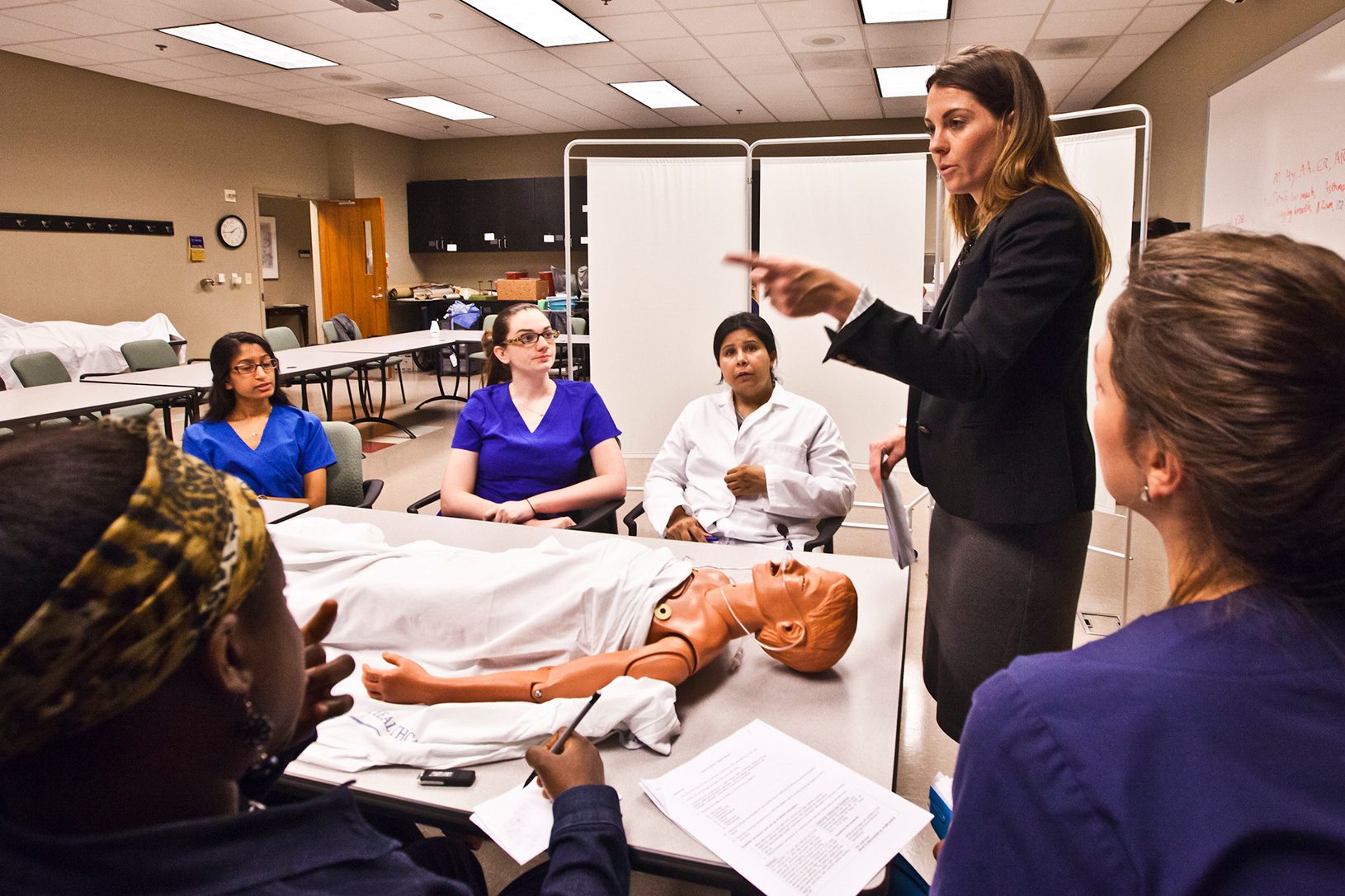 hands-on nursing classroom