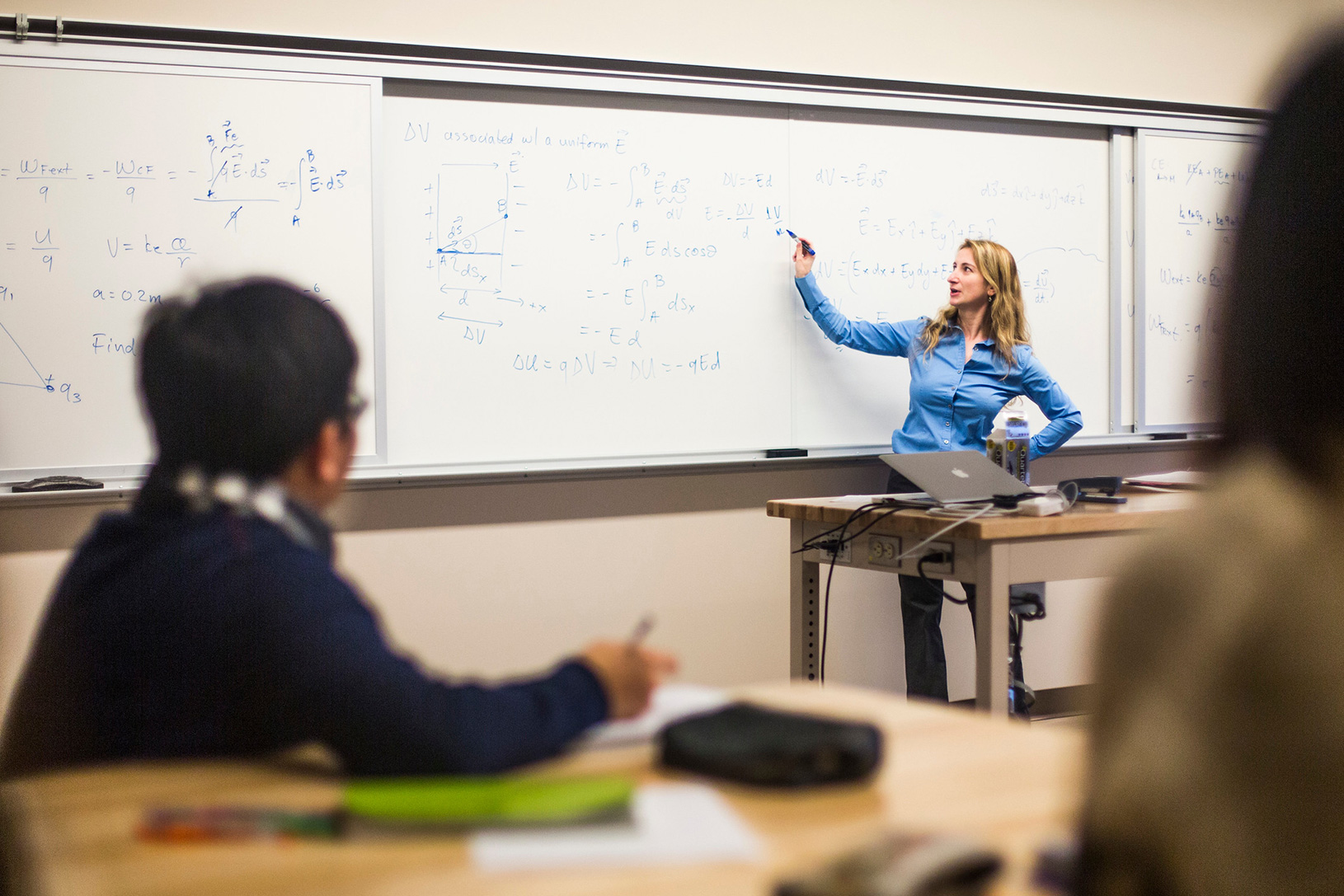 teacher and students in classroom